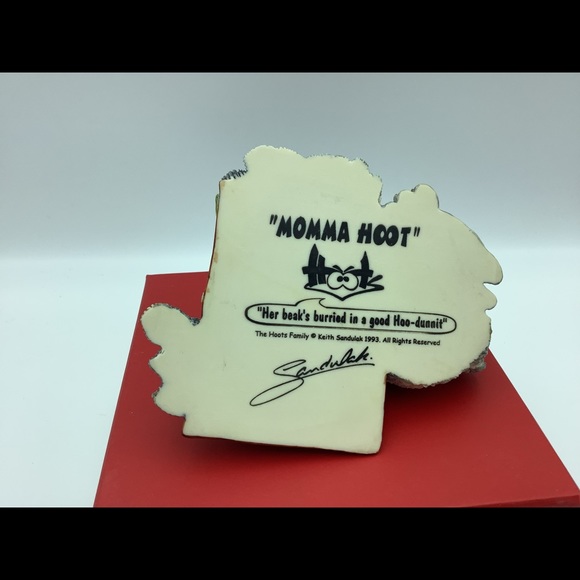 Momma Hoot .. COLLECTIBLE Hoot 🦉..by the Hoots Family / Keith Sandulak 1993 - Picture 5 of 7